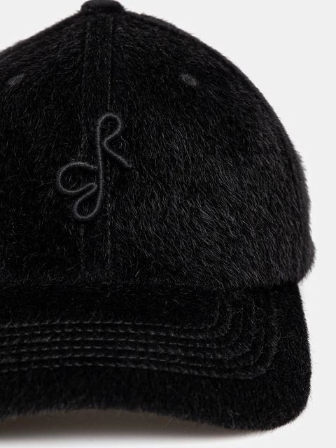 Ruslan Baginskiy czapka z daszkiem kolor czarny gładka BSB033-P-PWRB-FF