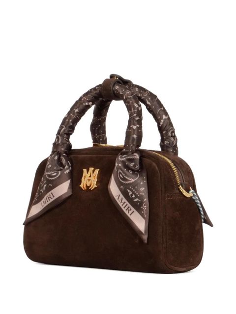 AMIRI MA scarf-handle bowling bag - Brown