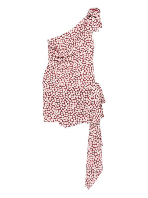 Alessandra Rich floral-print mini dress - Red - zdjęcie produktu nr 1