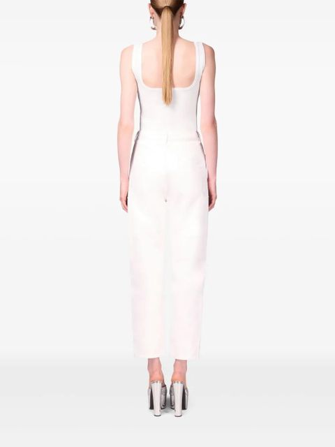 AREA ring-detail tank top - White