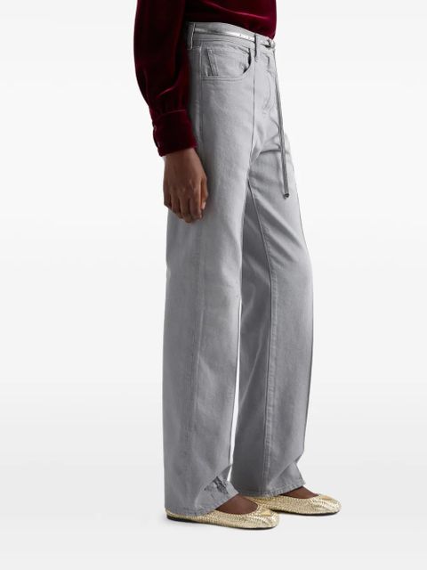 Prada leather ballet flats - Gold