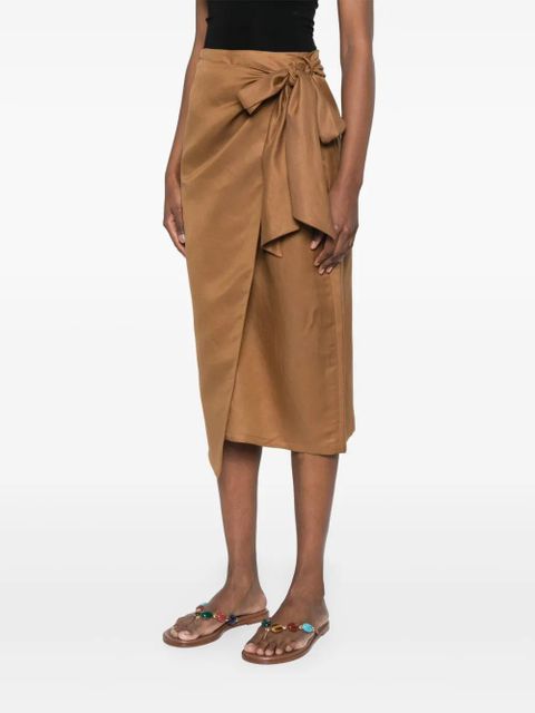 Max Mara Tequila midi skirt - Brown
