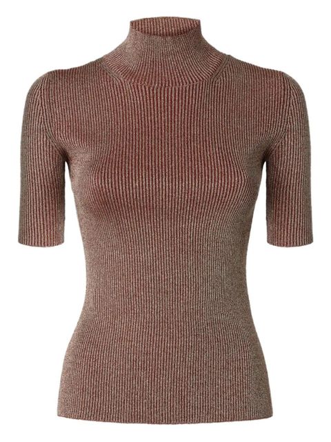 Missoni metallic-effect ribbed-knit top - Pink - zdjęcie produktu nr 1