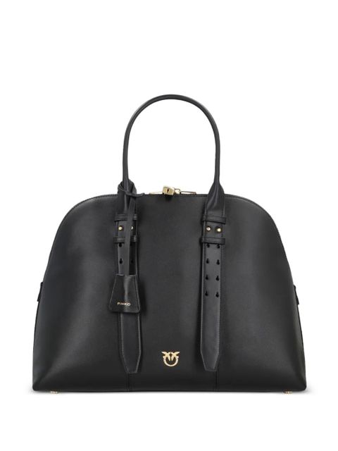 PINKO maxi Escape leather tote bag - Black - zdjęcie produktu nr 1