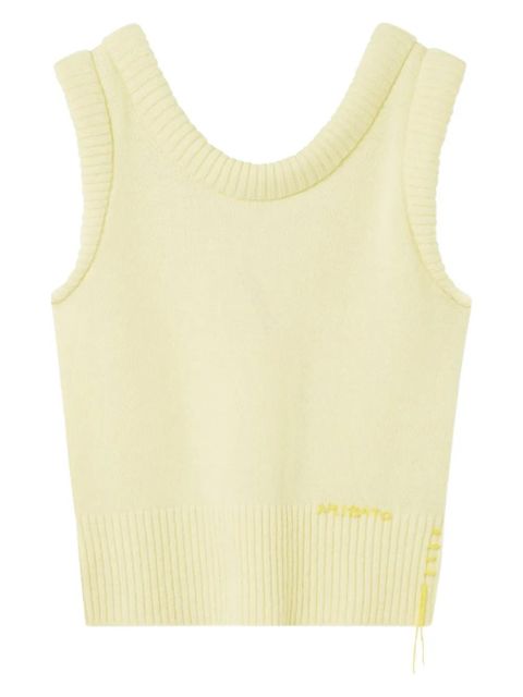 Axel Arigato Marla ribbed sleeveless vest - Yellow - zdjęcie produktu nr 1