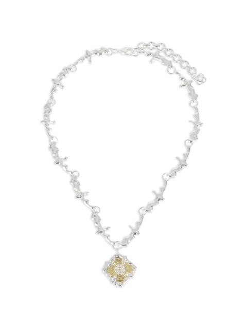 Casablanca medallion chain necklace - Silver - zdjęcie produktu nr 1
