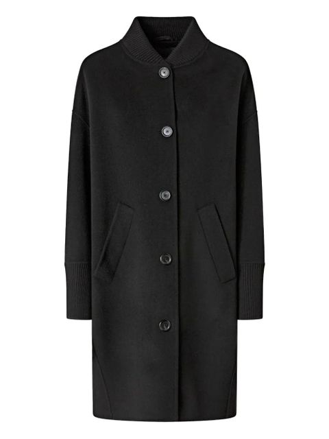 PINKO wool buttoned-up coat - Black - zdjęcie produktu nr 1