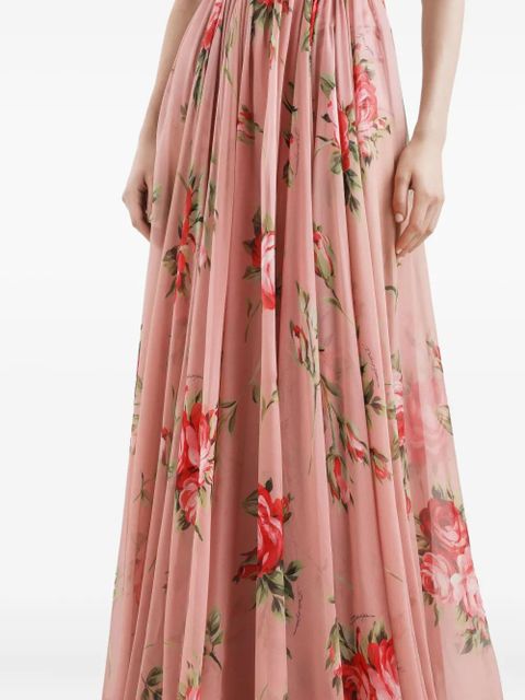 Dolce & Gabbana floral print dress - Pink