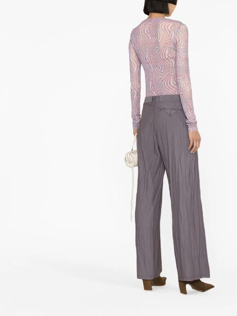 OUR LEGACY Serene crinkled trousers - Purple