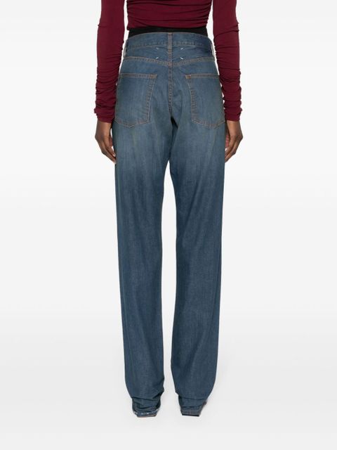 Maison Margiela straight-leg cotton jeans - Blue