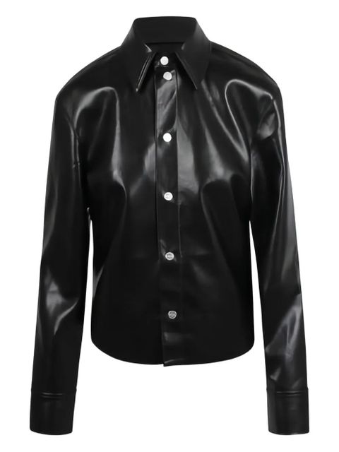 Nanushka classic-collar buttoned shirt - Black - zdjęcie produktu nr 1
