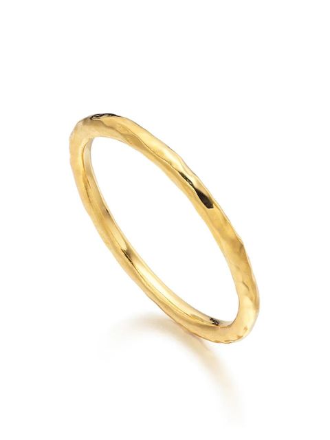 Monica Vinader Siren hammered ring - Gold - zdjęcie produktu nr 1