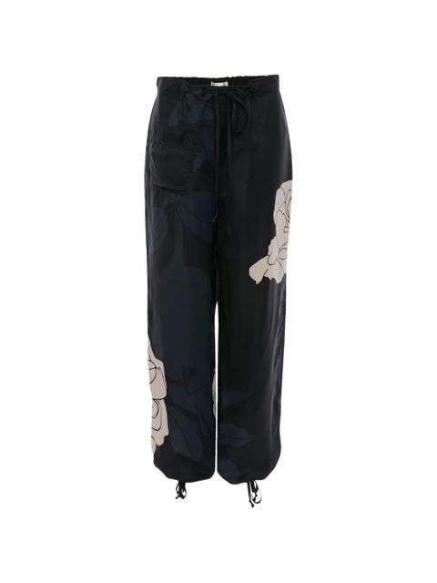 Victoria Beckham floral-print cargo pants - Black - zdjęcie produktu nr 1
