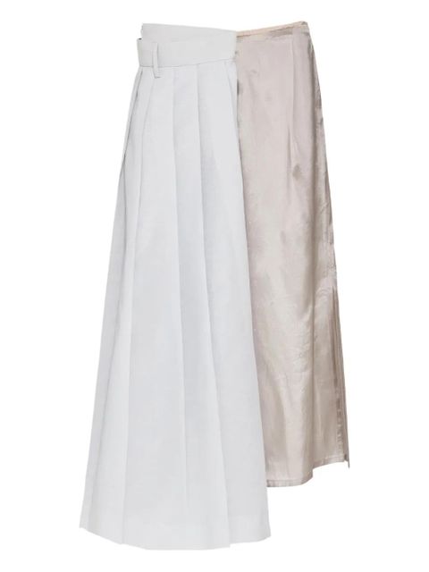 Maison Margiela pleated midi skirt - Neutrals - zdjęcie produktu nr 1