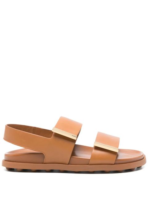 Tod's leather sandals - Brown - zdjęcie produktu nr 1