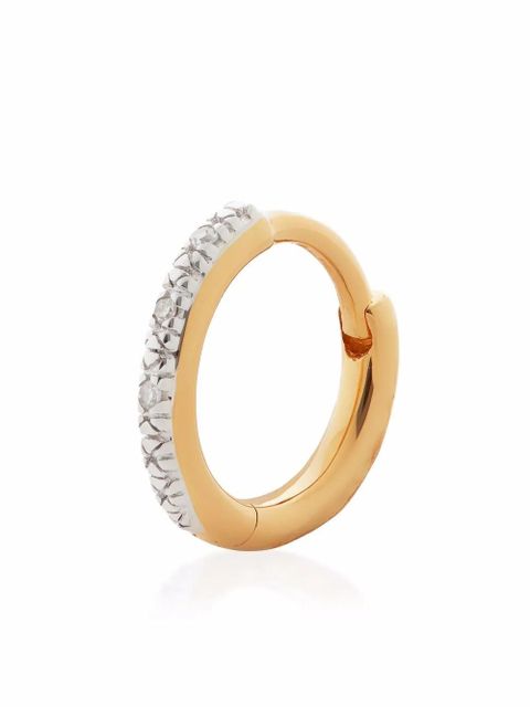 Monica Vinader Riva mini huggie earrings - Gold - zdjęcie produktu nr 2