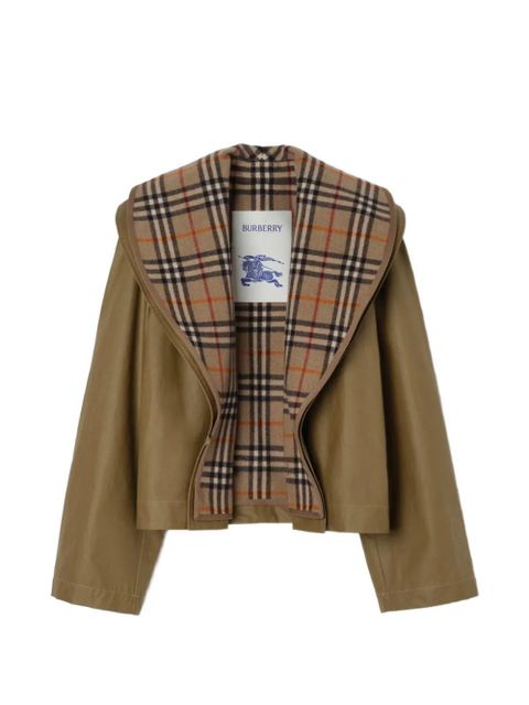 Burberry check-warmer jacket - Neutrals