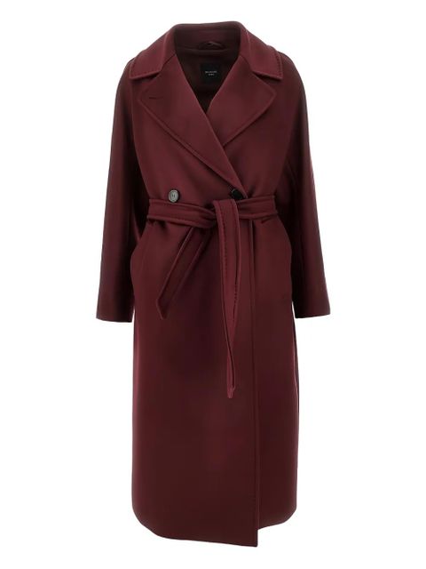 Weekend Max Mara belted virgin wool coat - Red - zdjęcie produktu nr 1