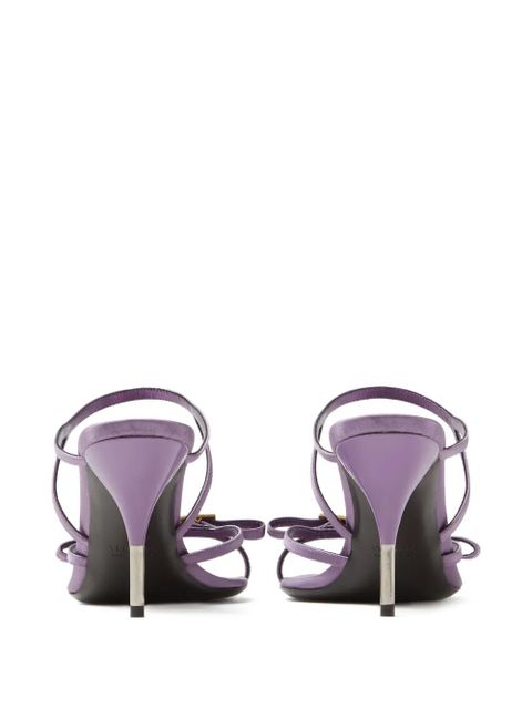 Versace medallion strap sandals - Purple