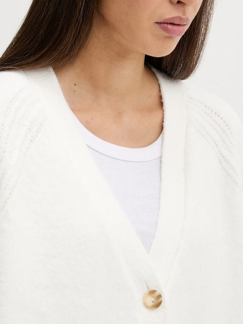 Abercrombie & Fitch kardigan damski kolor biały KI150-5462-178