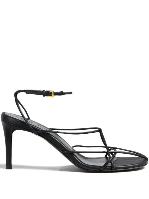 KHAITE 75mm Loulou leather sandals - Black - zdjęcie produktu nr 1