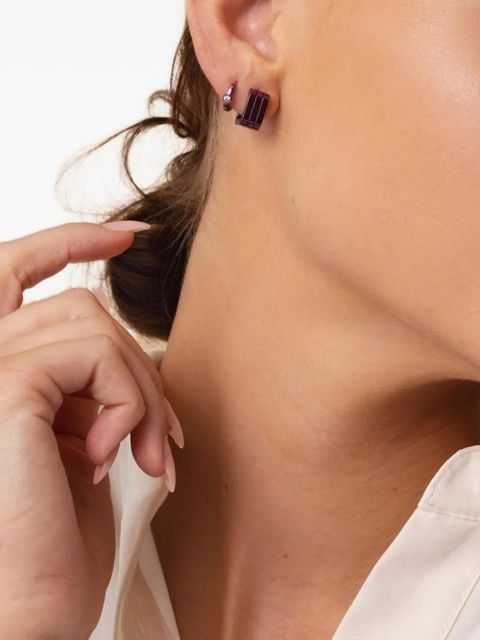 EÉRA 18k white gold Candy huggie single earring - Purple - zdjęcie produktu nr 1