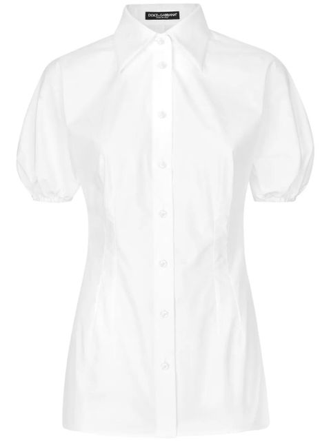 Dolce & Gabbana short puff-sleeves shirt - White - zdjęcie produktu nr 1