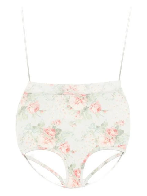 Simone Rocha floral-print brief - Multicolour