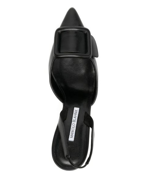 Manolo Blahnik 70mm Maysli heeled pumps - Black