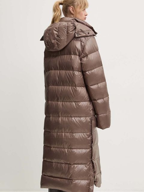 MMC STUDIO kurtka puchowa ICELAND damska kolor brązowy zimowa