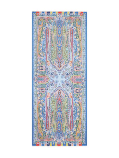 ETRO printed scarf - Blue