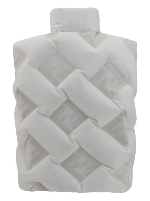 FENDI quilted puffer gilet - White - zdjęcie produktu nr 2