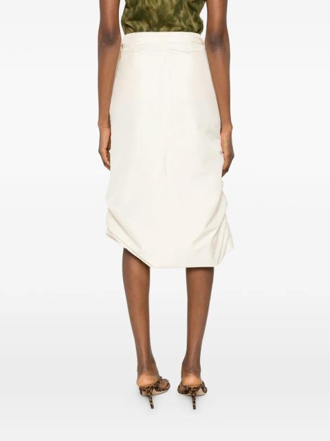 Diesel gathered full skirt - White