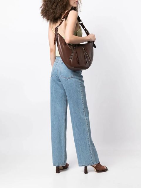 BY FAR Story shoulder bag - Brown
