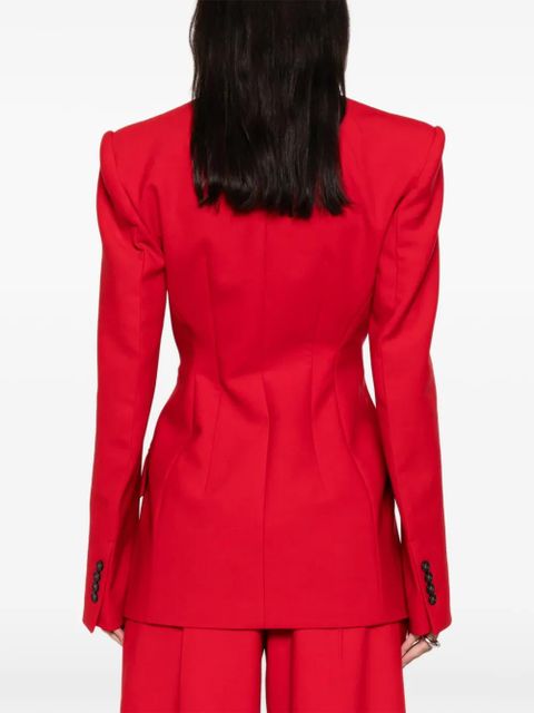 Sportmax buttoned double-breasted blazer - Red