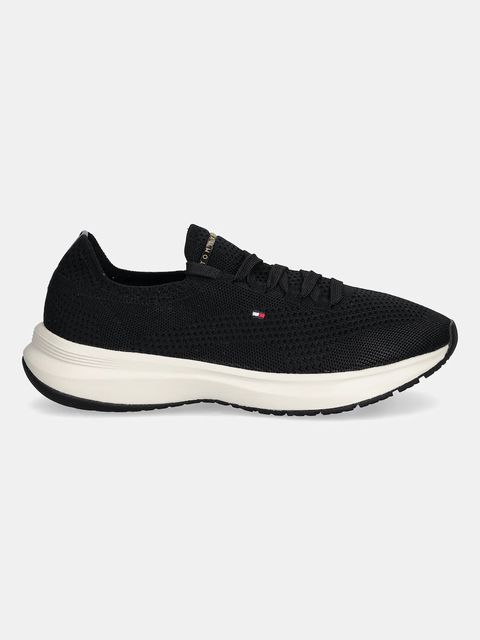 Tommy Hilfiger sneakersy TH KNIT RUNNER damskie kolor czarny FW0FW08813 - zdjęcie produktu nr 2