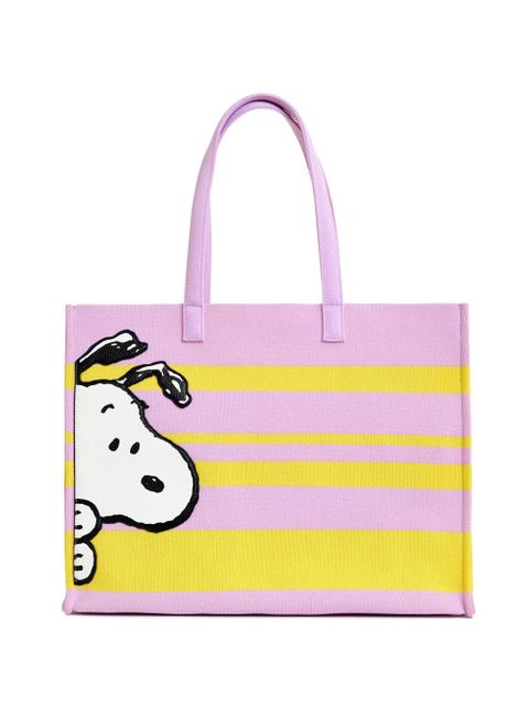 Essentiel Antwerp Peanuts™ graphic striped tote bag - Pink - zdjęcie produktu nr 1