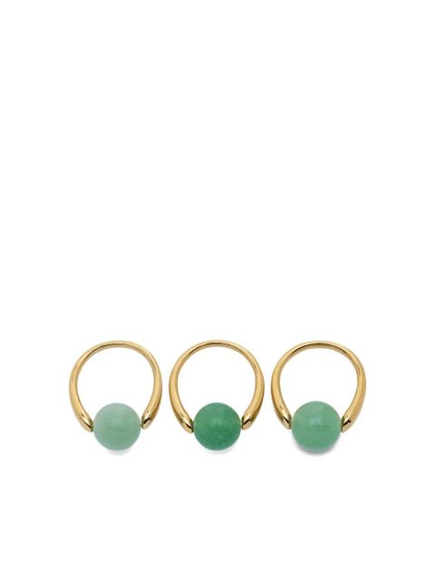 Monica Vinader gold-vermeil gemstone ring