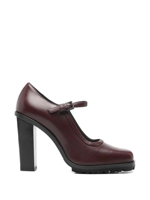 Max Mara Mary buckle-strap heeled pumps - Red - zdjęcie produktu nr 1