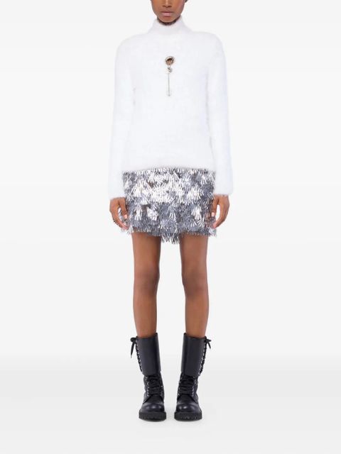 Rabanne key-detail long-sleeves top - White - zdjęcie produktu nr 2