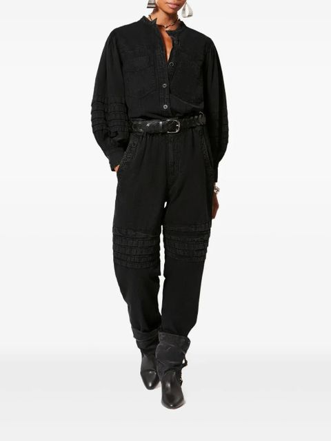 MARANT ÉTOILE Mileda patch-pocket shirt - Black