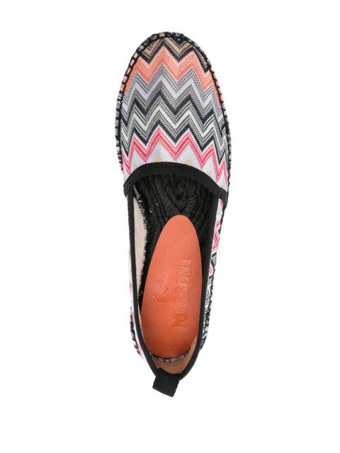 Missoni chevron-knit espadrilles - Black