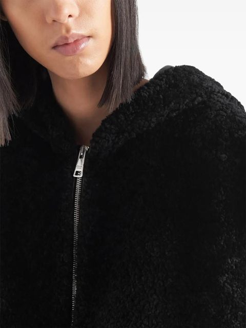 Prada shearling gilet - Black