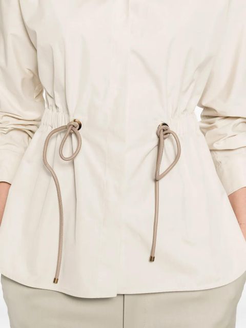 Max Mara drawstring-waist shirt - Neutrals