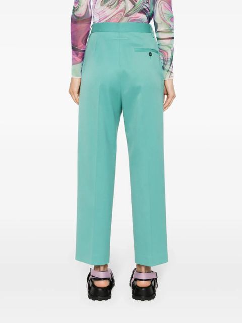 MM6 Maison Margiela single-stitch tapered trousers - Green