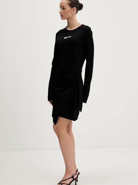 Karl Lagerfeld Jeans sukienka kolor czarny mini dopasowana B1W13044