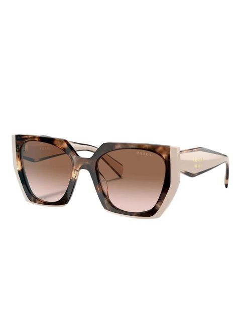 Prada Eyewear gradient rectangular-frame sunglasses - Neutrals - zdjęcie produktu nr 2
