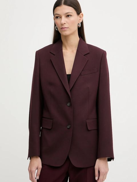 Filippa K marynarka z dodatkiem wełny kolor pomarańczowy jednorzędowa gładka 31825 - zdjęcie produktu nr 1