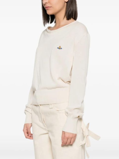 Vivienne Westwood logo-embroidered sweatshirt - Neutrals