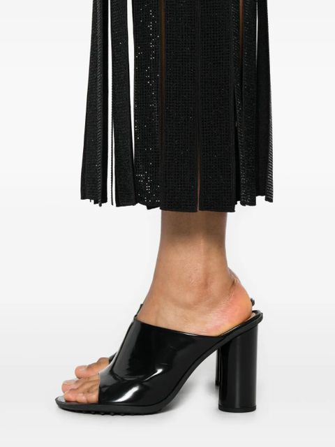 SANDRO embellished fringe maxi dress - Black